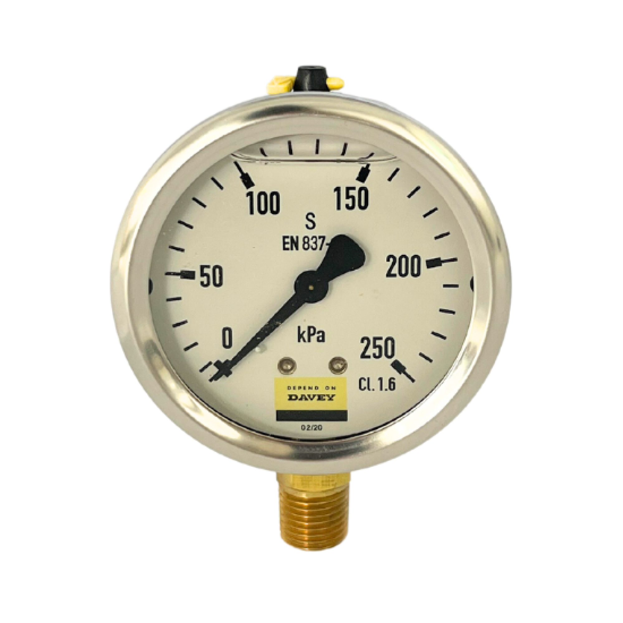 Pressure Gauge Oil Filled 250 kPa